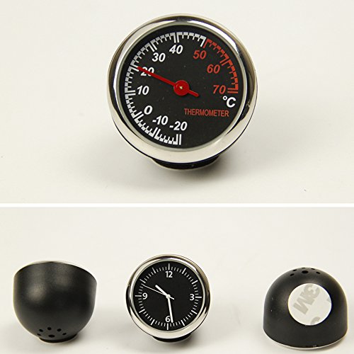 Anki Table Classic Car Dashboard Small Round Analog Quartz Hygrometer Thermometer Humidity Meter (Thermometer)