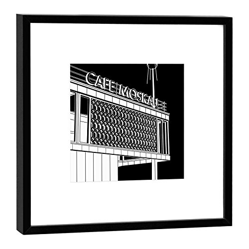 Cadre bois Berlin Café Moskau : l'idée cadeau idéale pour passionnés d'architecture