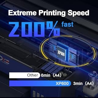 DXZ Upgraded A4 DTF Printer with Film Cutter-XP600 Doubled Printing Speed Compared to L1800 and L805,Built-in White Stirring System for DIY T-Shirt,2-Year Ink Included (Printer+Oven+Ink)