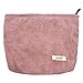 GUTGNK Women's Corduroy Cosmetic Bag, Large Capacity Canvas Cosmetic Bag Travel Toiletry Bag Accessories Organizer, Pink