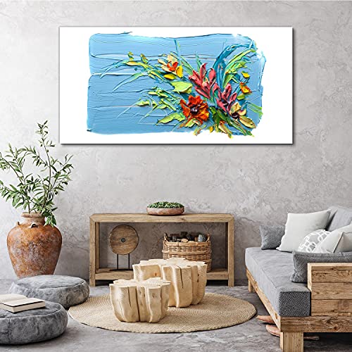 Impression d'interieur fleurs 3D image sur toile photo 140x70 - 4