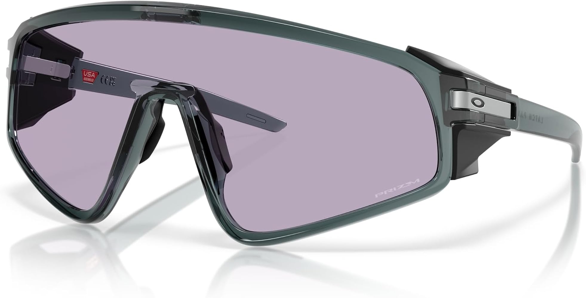 Amazon.com: Oakley OO9404 Latch Panel Sunglasses, Crystal Black