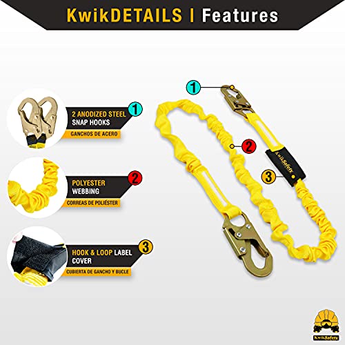 Image of KwikSafety - Fall Protection Safety Harness - Construction & Roofing Fall Arrest Safety Harnesses - ANSI OSHA Compliant
