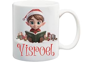 Elf Ceramic Christmas Mug for Kids! Professional Personalized Custom Coffee Cup! Christmas/Xmas 2024