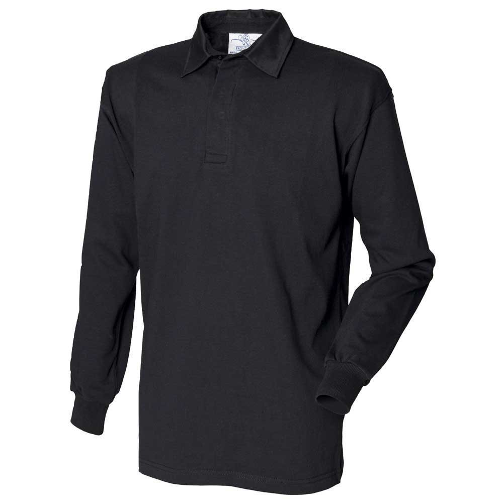 Front Row Mens Long Sleeve Classic Cotton Rugby Shirt