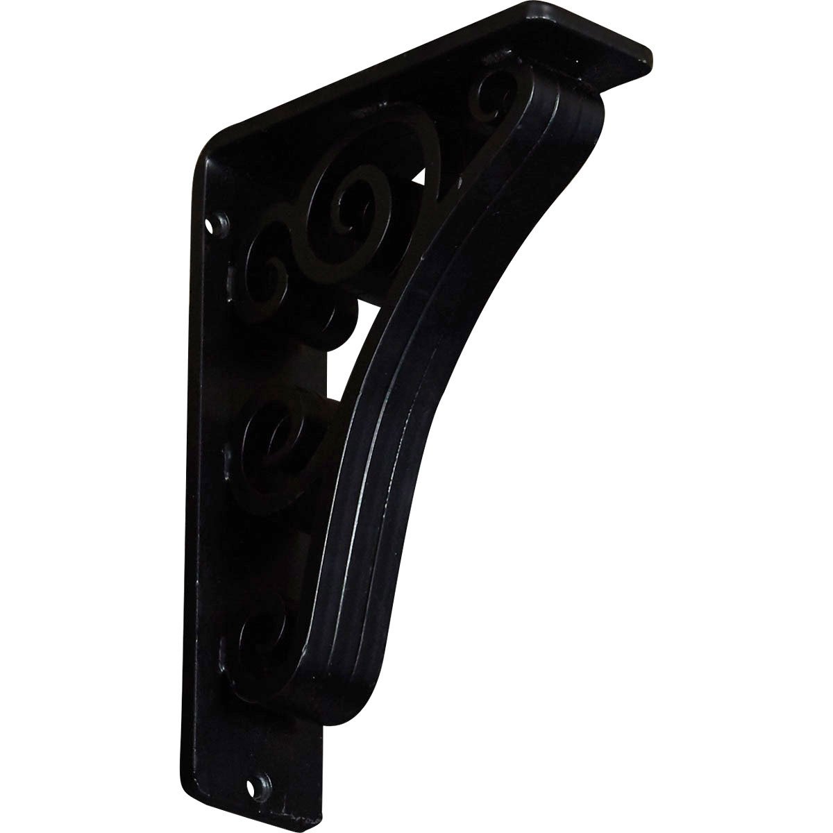 Ekena Millwork BKTM02X05X08TTN-CASE-6 Tristan, 2"W x 5 1/2"D x 8"H, Powder Coated Black, 6 Piece