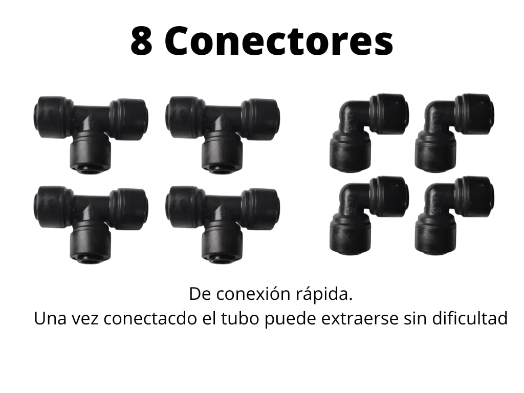 Sistema de Lluvia para Reptiles Camaleones 220V x4 boquillas (Kit sin Bomba)