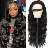 Towouu 5x5 Wear and Go Glueless Wig Pre Cut Body Wave Lace Closure Wigs for Women 5x5 Hd Lace Closure Wigs Human Hair Pre Plucked 180% Density Natural Black 24inch