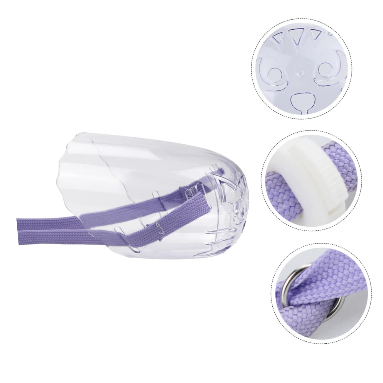 YARNOW 5 Piezas bozal de Gato Anti-ladridos Suministros de Aseo para Perros bozal de Boca de Gato cestas Mascotas Tapa Boca Gatito bozal Transpirable Ajustable sombrerería