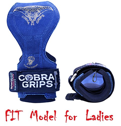 Image of Cobra Grips Weight Lifting Gloves with Adjustable Neoprene Padded Wrist Wraps - Heavy Duty Alternative to Power Lifting Hooks for Deadlifts