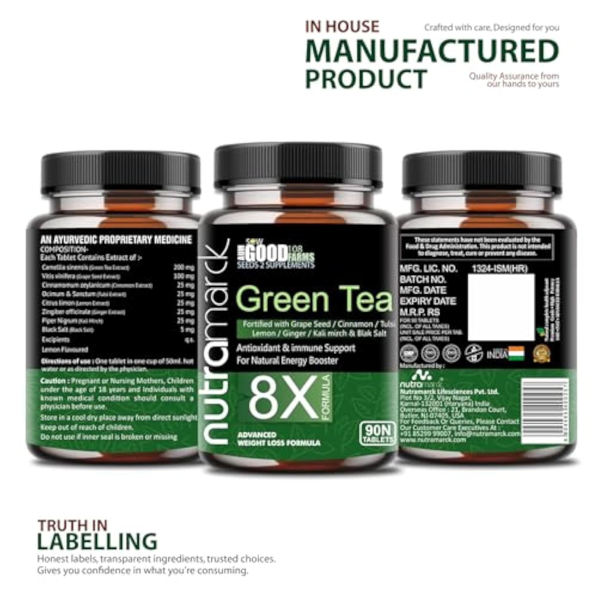 NutraMarck Tea Tablet Weight Management & Detox Formula