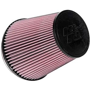K&N Universal Clamp-On Air Intake Filter: High Performance, Premium, Washable, Replacement Air Filter: Flange Diameter: 6 In, Filter Height: 7.5 In, Flange Length: 1 In, Shape: Round Tapered, RU-1041