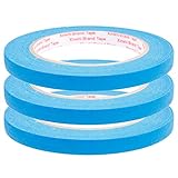 3 Rollen 55Mx10mm Zierlinienband Breit Konturenband Linienband Abklebeband Markierungsband Selbstklebeband Markierbaender Fineline Maler Lackierungen Lackierer Fine Line Tape 55M Blau Ersatz