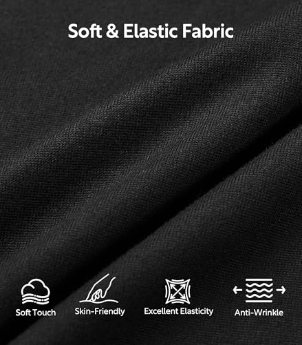 DAVID ARCHY Mens Pajamas Set Ultra-Soft Sleepwear Classic Notched Collar Top & Bottoms Loungewear with Pockets2