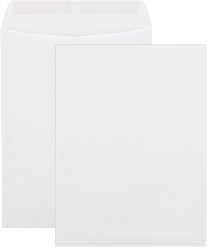 9 x 12 Catalog Envelopes (Open End) 50 per Pack Sturdy