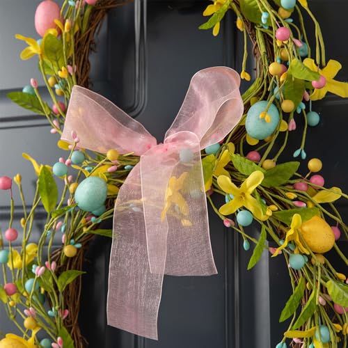 Couronne de Printemps Lapin de Pâques pour Sublimer Votre Porte - 4