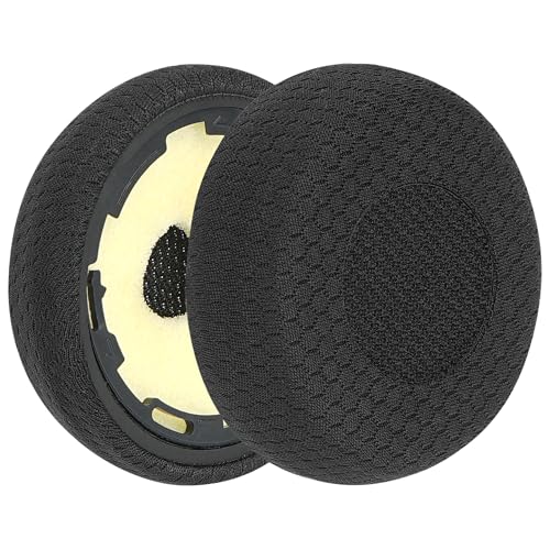 Geekria reposición de almohadillas confort de tela de malla para auriculares Jabra Evolve 75/75UC/75+/75MS, color negro miniatura 2