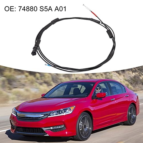Aramox Fuel Lid Release Cable, 74880 S5A A01 Car Trunk Lid Release Cable Metal High Toughness Replacement For Civic 2001?2005 #TOP2