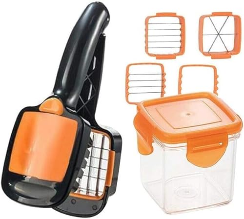 Cortador Fatiador Legumes 5 em 1 Nicer Dicer (Laranja)