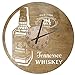 Jack Daniels Reloj de Pared de Madera 50 cm Reloj de Madera 109 Colores para Elegir Reloj de Madera Vintage Jack Daniels