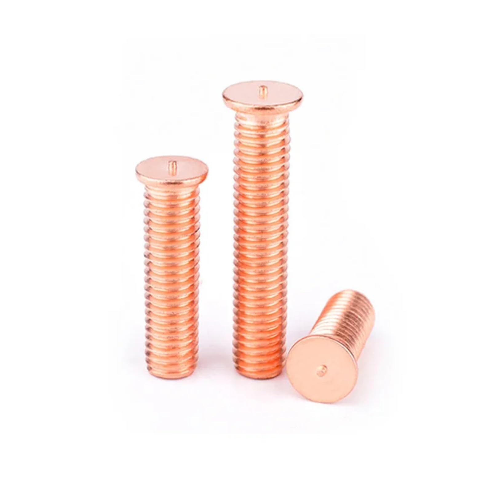 20/500 Stück M3M4M5M6M8M10 Kohlenstoffstahl, verkupfert, Bolzenschweißpunktschweißschrauben, Lötpunkt-Nagelbolzen for Kondensatorentladung(M10x35(20pcs))