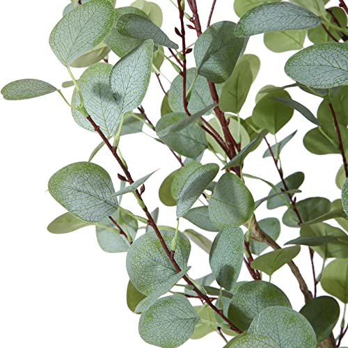 SOGUYI-6ft-Artificial-Eucalyptus-Tree-Fake-Eucalyptus-Tree-with-Green-Silver-Dollar-Leaves-Silk-Faux-Eucalyptus-Tree-with-Plastic-Nursery-Pot-Artificial-Plants-for-Home-Office-Indoor-Decor2-Pack