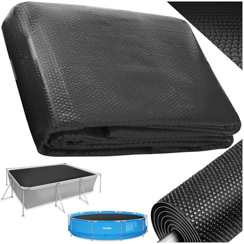 tectake® Bache a Bulle Piscine 2,74 x 5,49 m, Bache Piscine Adaptable à la Taille souhaitée,...