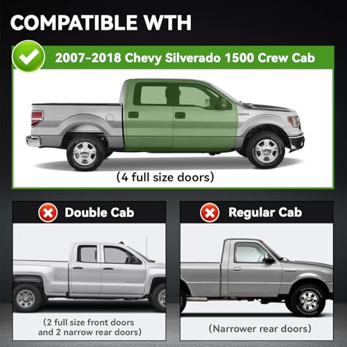 Estribos TNMT 6.5 Pulgadas para Chevy Silverado 1500 2007-2018 miniatura 2