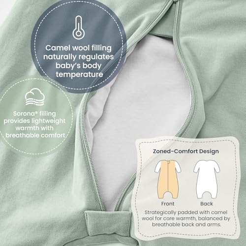 Image of kaiya baby Organic Cotton Sleep Sack with Feet,1.0 TOG Sleep Bag,18-36M