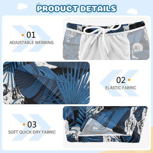 Boys Swim Trunks Quick Dry Kids Bathing Suit Tropical Banana Kull Toddler Swim Shorts Boardshorts Swimwear 3t3