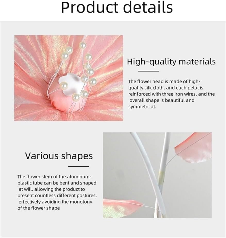 Fake Flowers for Wedding Decoration, Giant Artificial Flowers, Flowers for Wedding, Birthday Party, Home Decor, Photography Props, Mall Display(Color:Pink)