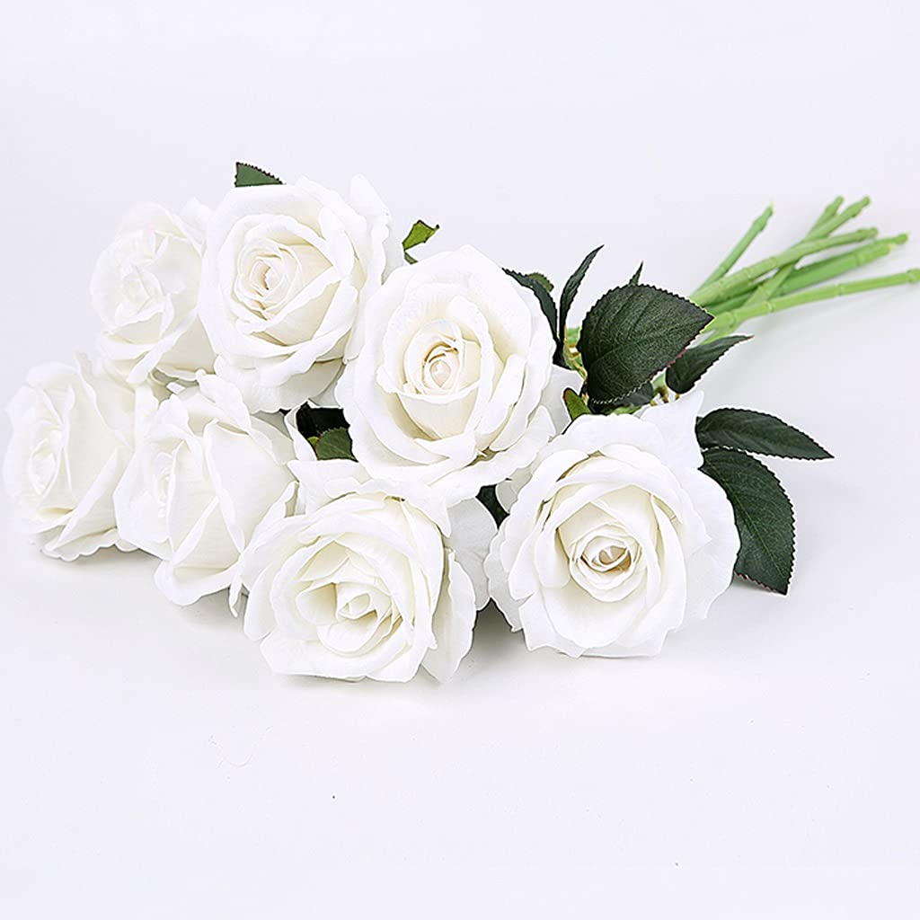 Bouquet di Rose Artificiali in Tessuto di Seta in Stile Europeo, Piccole Rose per Bouquet da Sposa(i)