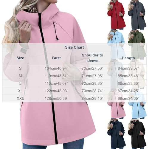 Veste imperméable légère coupe-vent à capuche et fermeture éclair intégrale