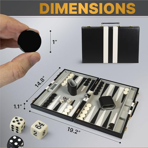 Set Mexican Train Dominoes y Backgammon 15 Pulgadas miniatura 4