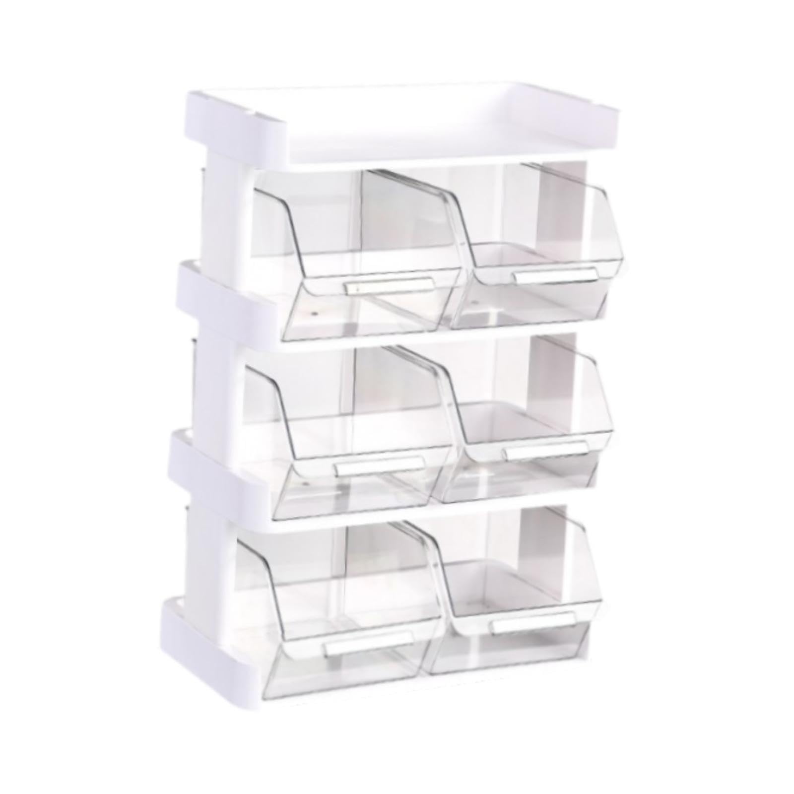 Pixzcsa Tea Bag Organizer Efficiently Holds Coffee Pod And Tea Sweeteners While Maximizing Kitchen Cabinet Space Coffee Sweeteners Sugar Packets Divided, 4 Tier