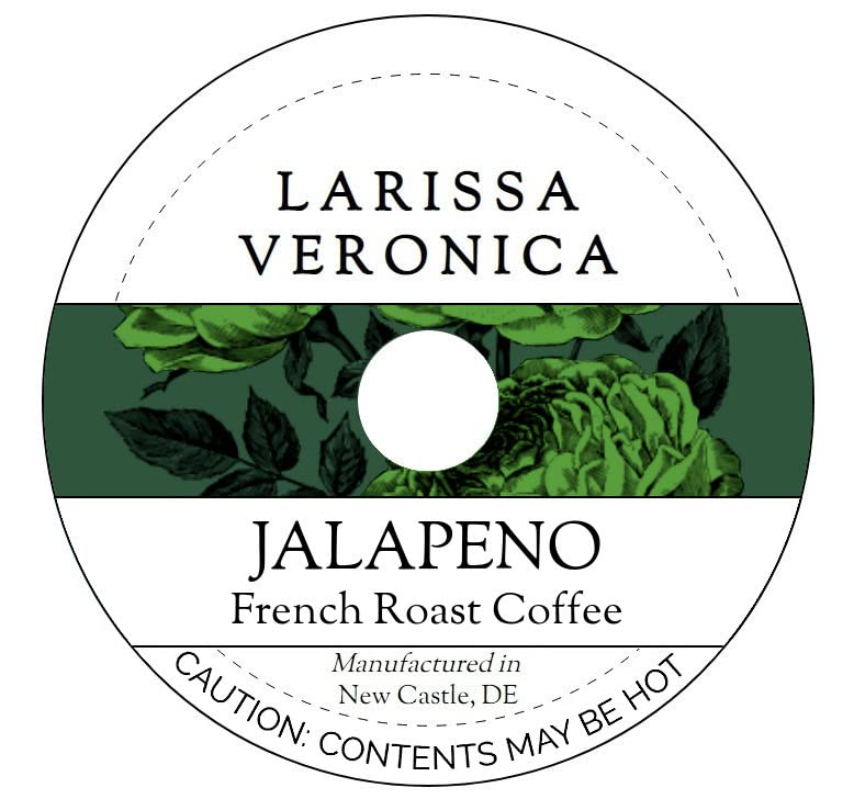 Jalapeno French Roast Coffee (Single Serve K-Cup Pods) (Gourmet, Naturally Flavored, Whole Coffee Beans) (12 pods, ZIN: 573159)