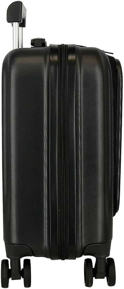 MOVOM Dayton Kabinenkoffer Schwarz Starrer ABS-Kabinenkoffer TSA-Schloss 39,2L 3,14 kg 4 Doppelrollen Handgepäck Hergestellt aus ABS, einem leichten und widerstandsfähigen Material. Von Joumma Bags