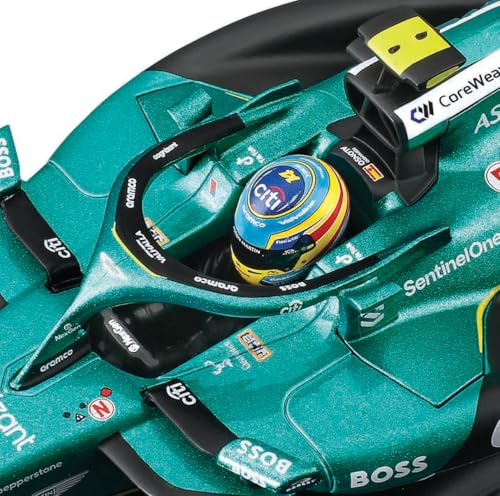 Bburago 1:24 Formula Aston Martin AMR25 con Casco 2025 miniatura 3