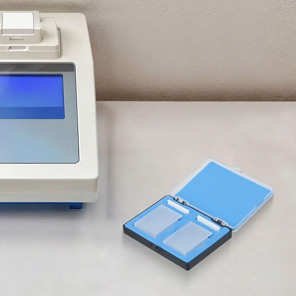 Quarzküvette mit 50 mm Lichtweg aus hochwertigem Quarzglas für UV-Vis-Spektralphotometer, hitzebeständig bis 600 °C, 2 transparente Seiten mit Silikondeckel, kompatibel mit