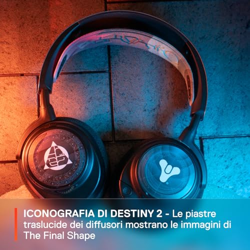 Arctis Nova 7P - Cuffie gaming wireless multipiattaforma Bundle -Edizione Destiny 2 The Final Shape - Oggetti in-game - 2,4 GHz + BT mixabile - Batteria USB-C 38h - PC,Switch - Cuffia gaming - Immagine 3