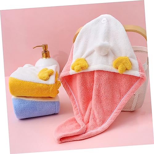 Cabilock Chapéu De Cabelo Seco De Lã Coral Chapéu Feminino Bandanas De Cabelo Toalha Para Cabelo Enr