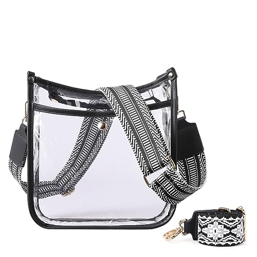 Image of CLUCI Clear Purse,Clear Bag For Stadium Events,Stadium Approved Crossbody Bag Purses for Women with Adjustable Strap