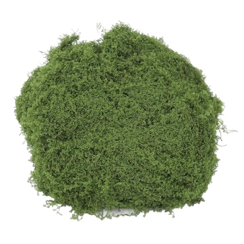 200g Dark Green Artificial Moss, Miniature Moss Decor, Lifelike Mini Garden Crafts Decoration with for Bonsai Setups, Floral Arrangements, Wreath Decorations