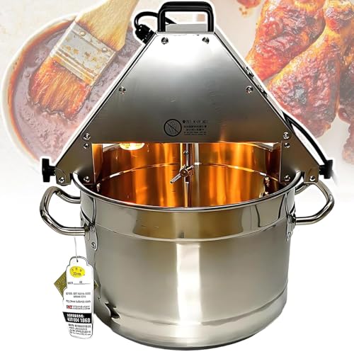 Agitador eléctrico de acero inoxidable, mezclador automático con gran apertura de alimentación para uso doméstico y restaurante