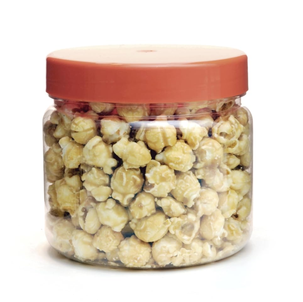 Round Storage Container with Screw Lid, Food Safe Plastic, 1 Litre Capacity, Clear