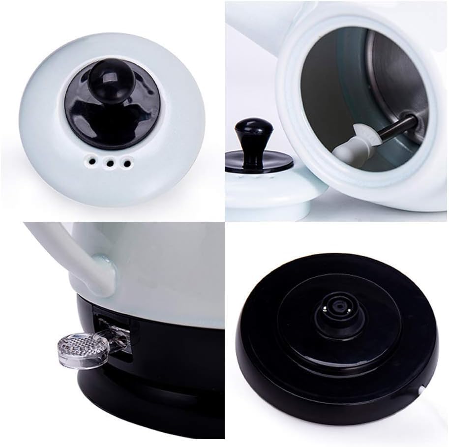Tetera Eléctrica Cerámica 1L 1350W Sin Cable Blanca miniatura 6