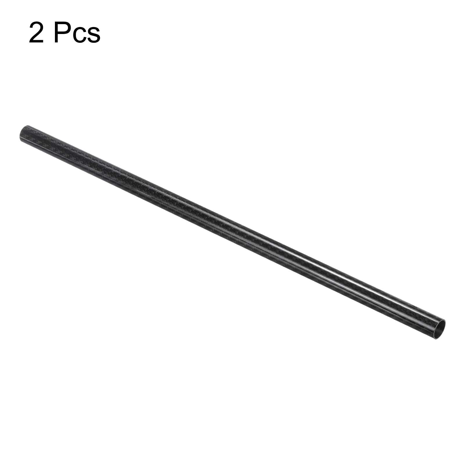 QUARKZMAN 2pz Tubo in Fibre di Carbonio 14 x 16 x 420mm Superficie Lucida Asta 3K Avvolta in Carbonio Puro Tubo Tondo per Aeroplani RC Multicotteri