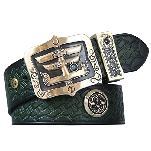 Ceinture en cuir véritable homme boucle laiton pour en finir avec l'usure