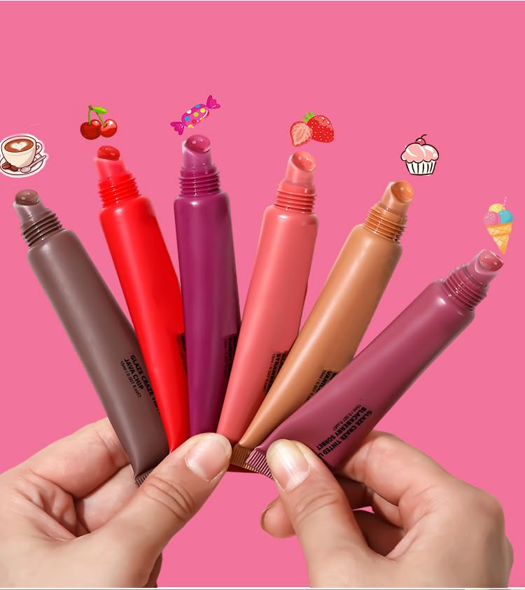 Hydrating tinted lip balm, Quick Full Lip Color Glow reviver melting lipgloss, soft supple lips mask (3PCS-B) - Image 4