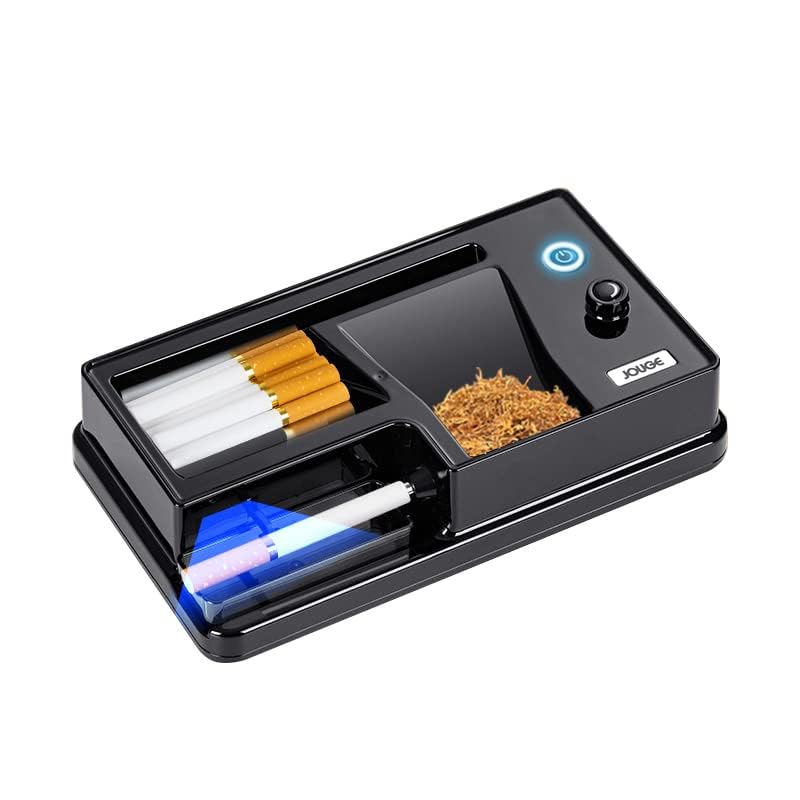 Cigarette Rolling Machine Electric Infrared LED Intelligent Sensing Cigarette Injector Roller Machine Automatic Portable for Size of Tubes Regular Size 8mm 0.31'' (Black)